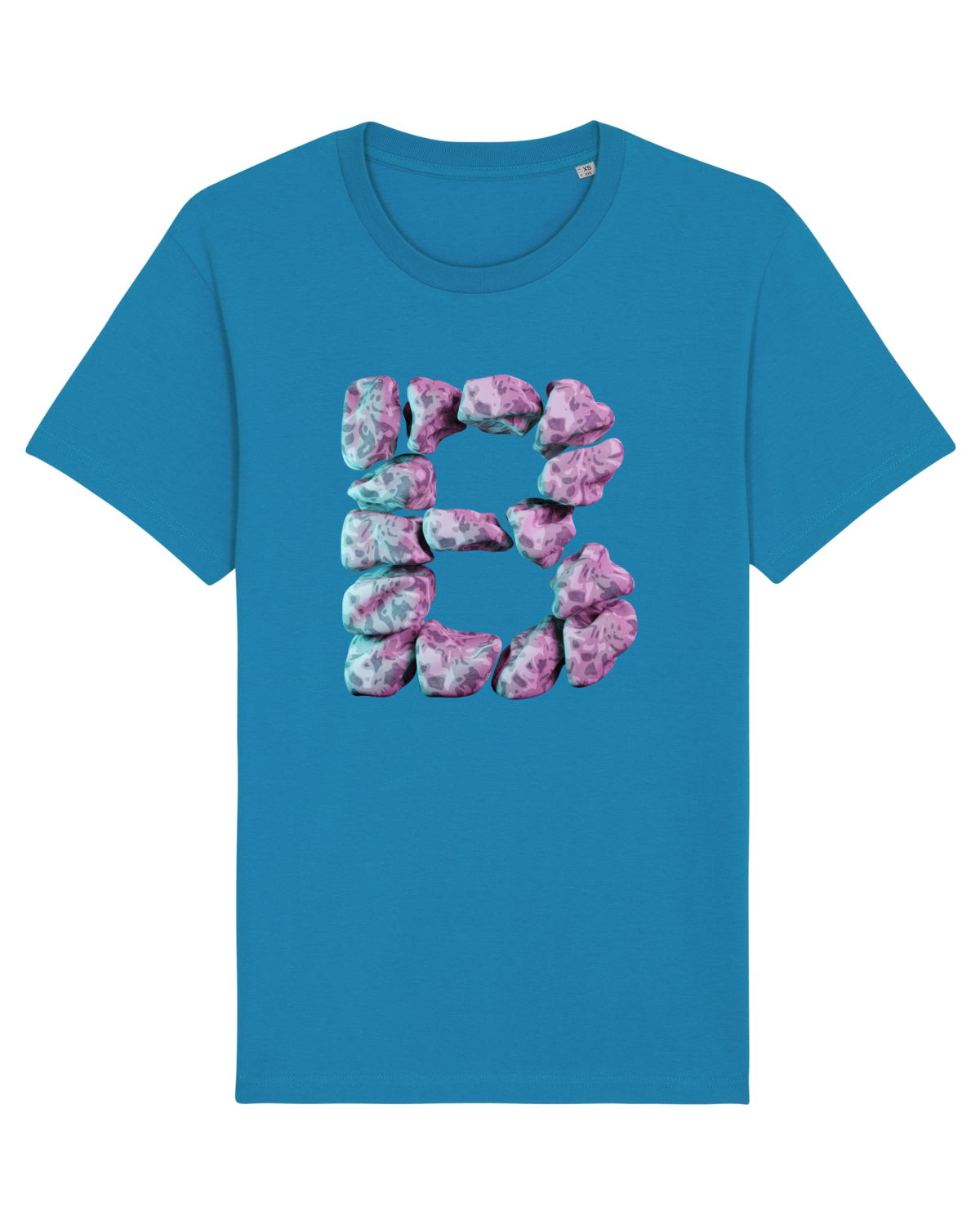 Tricou mânecă scurtă Unisex Rocker Azur