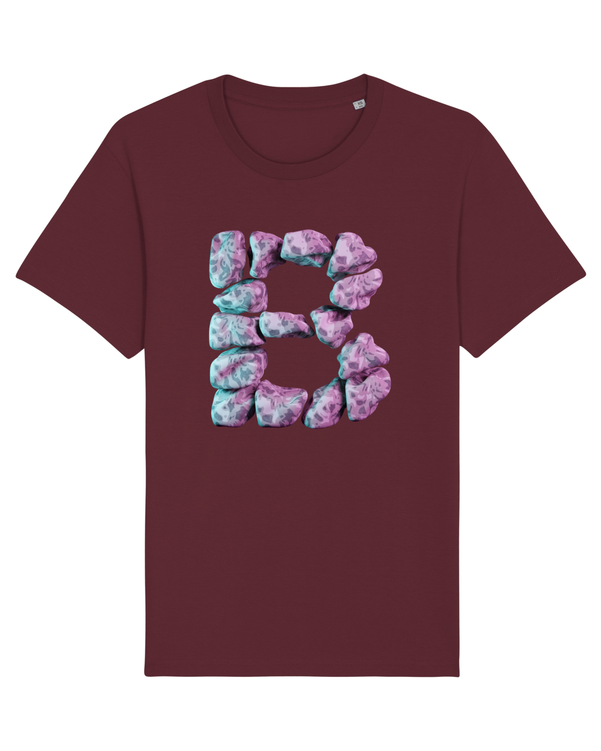 Tricou mânecă scurtă Unisex Rocker Burgundy