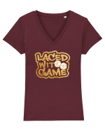 Laced with Game Tricou mânecă scurtă guler V Damă Evoker