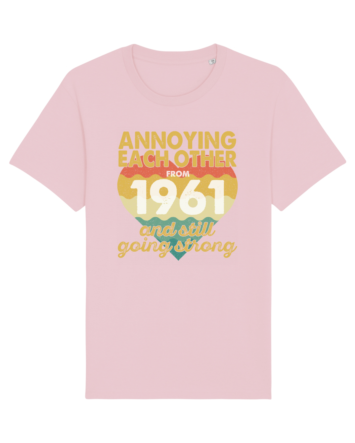 Tricou mânecă scurtă Unisex Rocker Cotton Pink