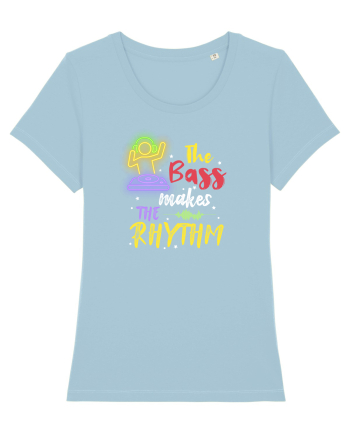 The bass make the rhythm Sky Blue