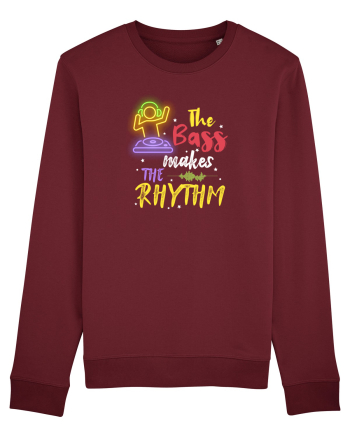 The bass make the rhythm Burgundy