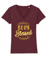 Born blessed Tricou mânecă scurtă guler V Damă Evoker