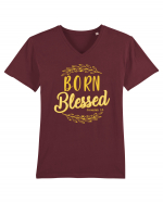 Born blessed Tricou mânecă scurtă guler V Bărbat Presenter