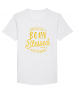 Born blessed Tricou mânecă scurtă guler larg Bărbat Skater