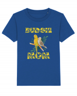 Mama de perus Budgie mom desen manual cu papagali retro Tricou mânecă scurtă  Copii Mini Creator