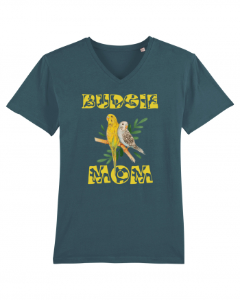 Mama de perus Budgie mom desen manual cu papagali retro Stargazer