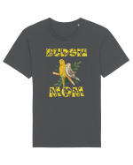 Mama de perus Budgie mom desen manual cu papagali retro Tricou mânecă scurtă Unisex Rocker