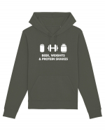 Beer, weights & protein shakes Hanorac Unisex Drummer