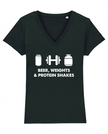 Beer, weights & protein shakes Black