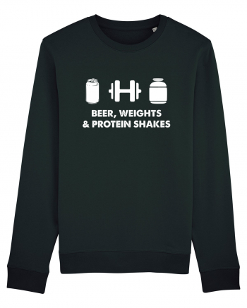 Beer, weights & protein shakes Black