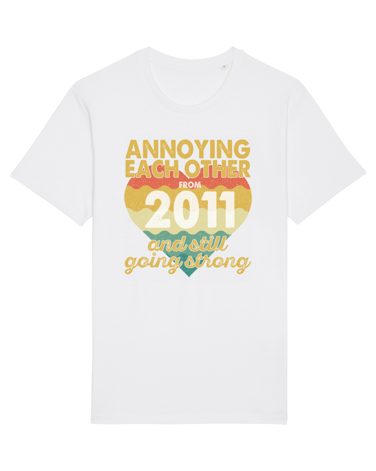 Tricou mânecă scurtă Unisex Rocker White