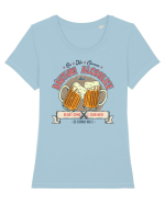 Eu și alcoolul Tricou mânecă scurtă guler larg fitted Damă Expresser