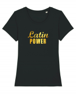 Latin Power Tricou mânecă scurtă guler larg fitted Damă Expresser