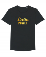 Latin Power Tricou mânecă scurtă guler larg Bărbat Skater