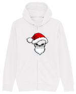 Skull Santa Claus Hanorac cu fermoar Unisex Connector