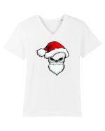 Skull Santa Claus Tricou mânecă scurtă guler V Bărbat Presenter