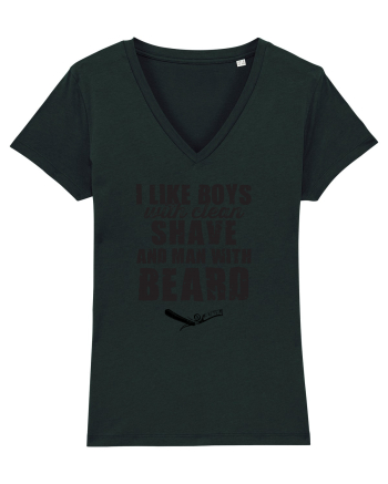Man with beard Black