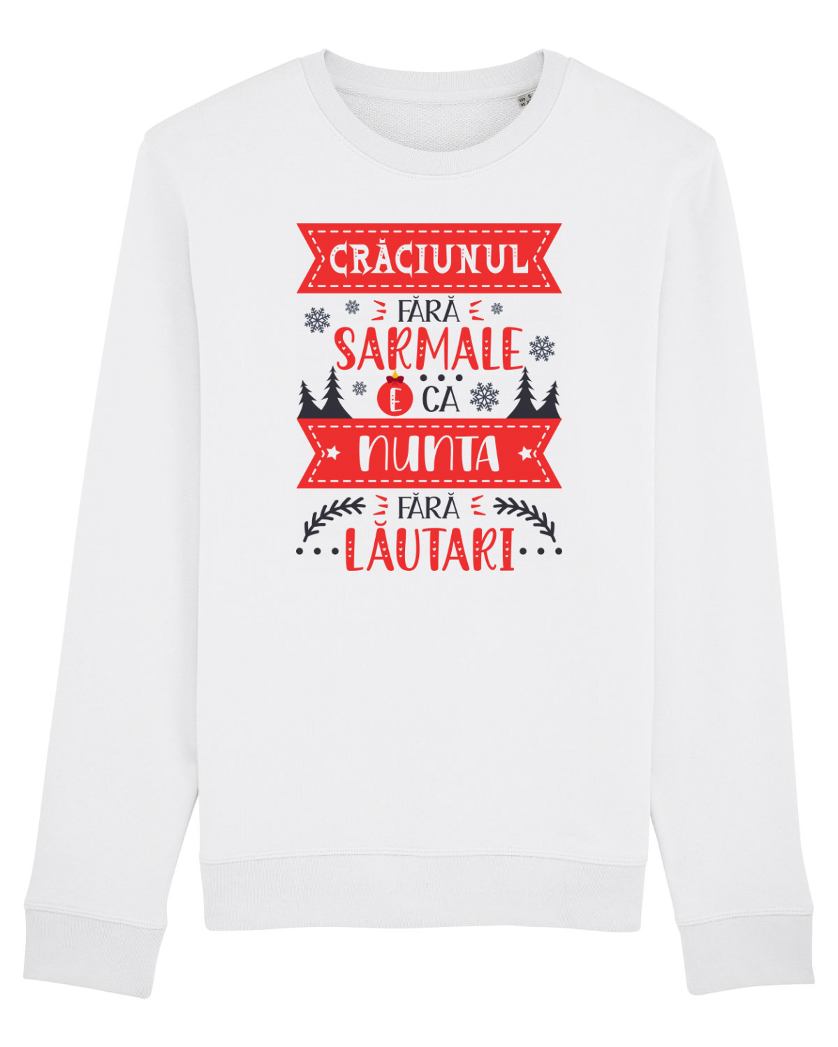 Bluză mânecă lungă Unisex Rise White