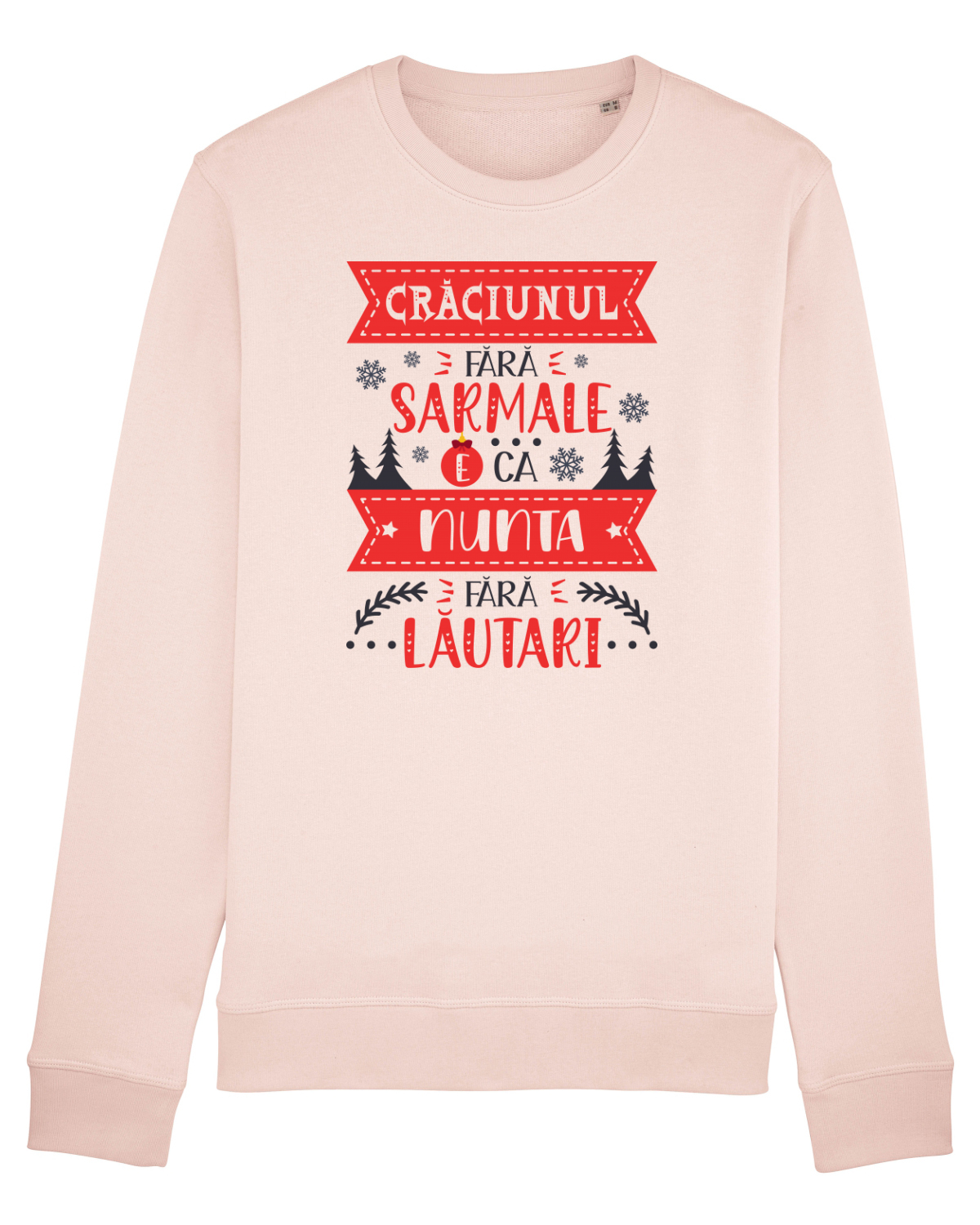 Bluză mânecă lungă Unisex Rise Candy Pink