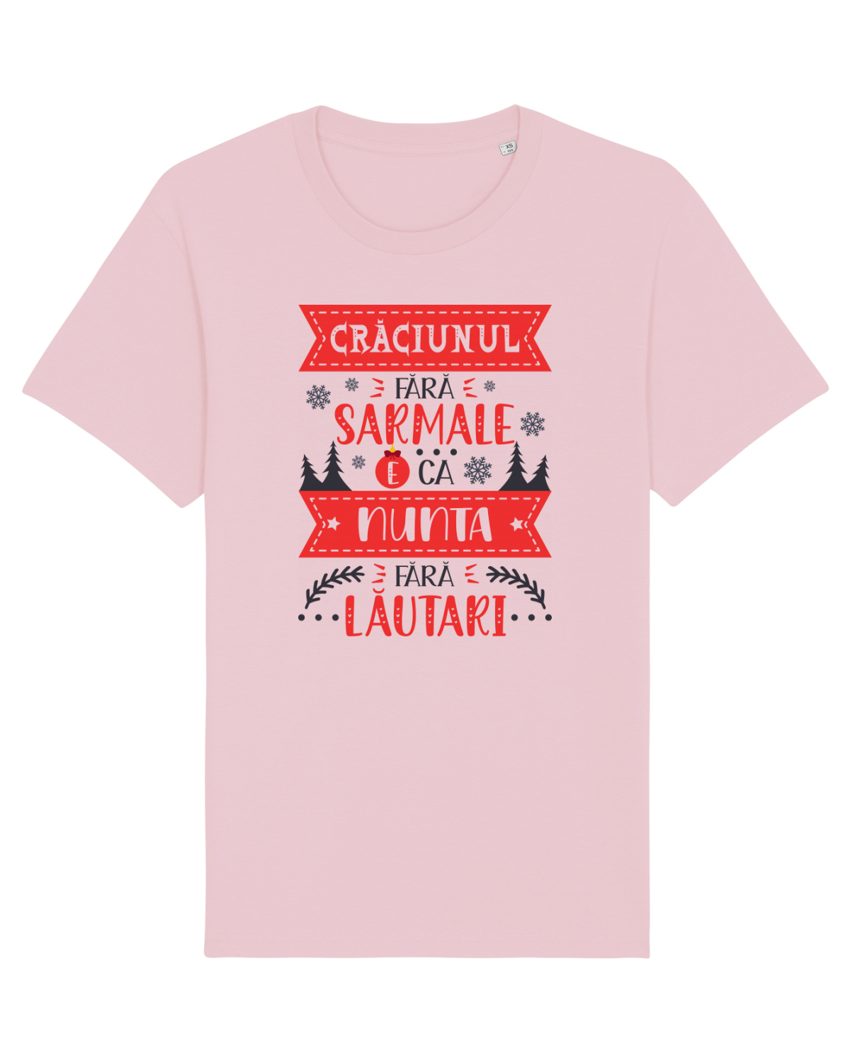 Tricou mânecă scurtă Unisex Rocker Cotton Pink