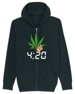 4 20 Funny Trippy Smoking Green Hanorac cu fermoar Unisex Connector