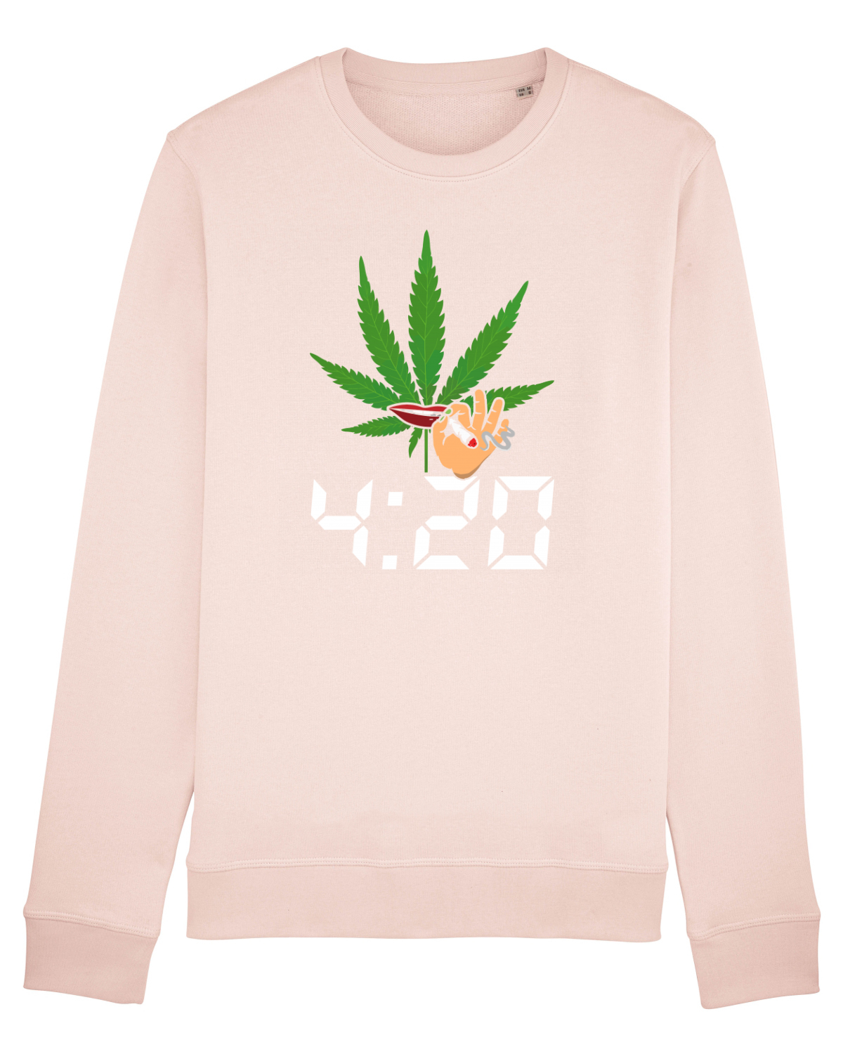 Bluză mânecă lungă Unisex Rise Candy Pink