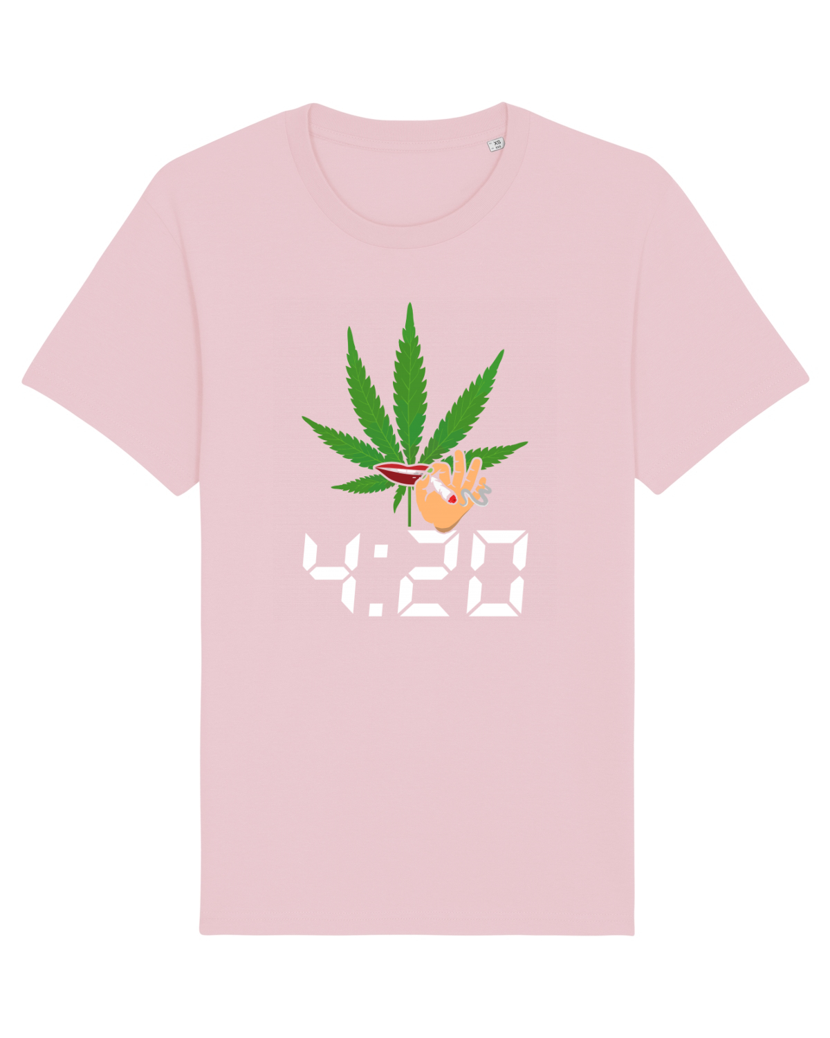 Tricou mânecă scurtă Unisex Rocker Cotton Pink