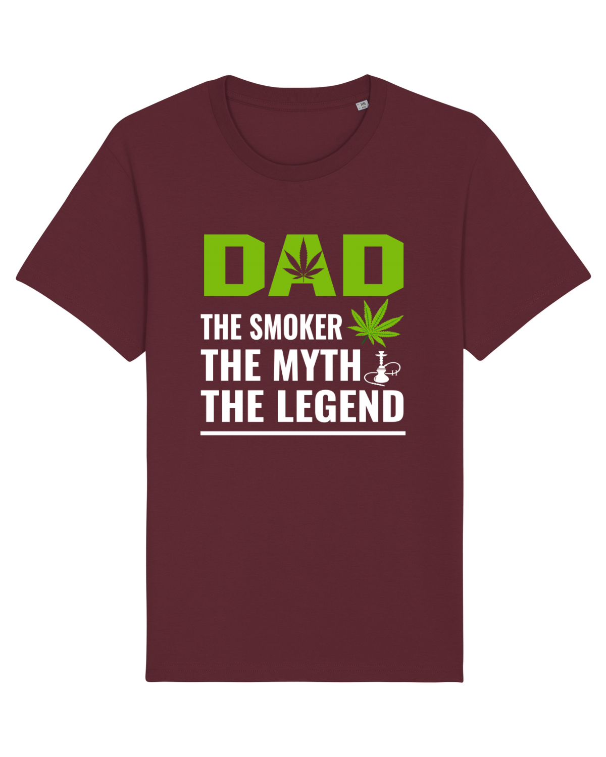 Tricou mânecă scurtă Unisex Rocker Burgundy