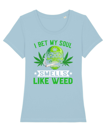 I bet my soul smells like weed Sky Blue