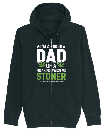 I'M A PROUD DAD OF A FREAKING AWESOME STONER Black