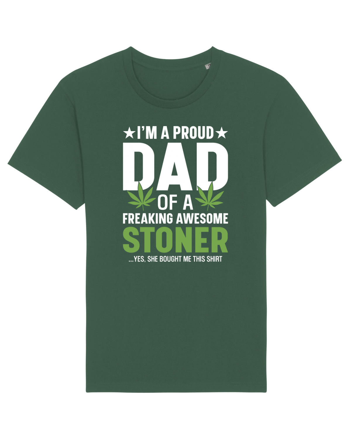 Tricou mânecă scurtă Unisex Rocker Bottle Green