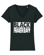 Black Fraier Day Tricou mânecă scurtă guler V Damă Evoker