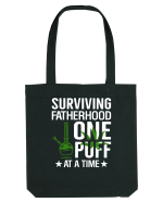 SURVIVING FATHERHOOD ONE PUFF AT A TIME Sacoșă textilă