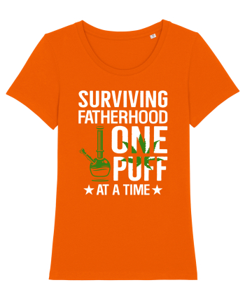 SURVIVING FATHERHOOD ONE PUFF AT A TIME Bright Orange