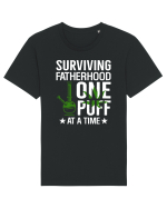 SURVIVING FATHERHOOD ONE PUFF AT A TIME Tricou mânecă scurtă Unisex Rocker