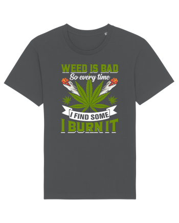 Weed is bad so every time I find some I burn it Anthracite