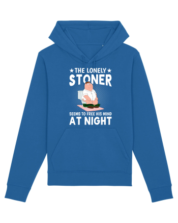 THE LONELY STONER SEEMS TO FREE HIS MIND AT NIGHT Royal Blue