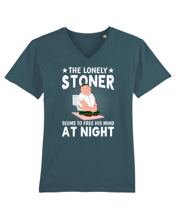 THE LONELY STONER SEEMS TO FREE HIS MIND AT NIGHT Stargazer