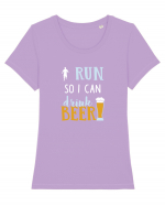 Run for beer Tricou mânecă scurtă guler larg fitted Damă Expresser