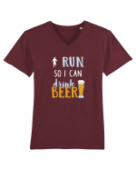 Run for beer Tricou mânecă scurtă guler V Bărbat Presenter