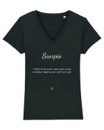 scorpio i think i m the nicest... Tricou mânecă scurtă guler V Damă Evoker