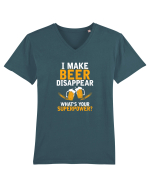 I make beer disapear Tricou mânecă scurtă guler V Bărbat Presenter