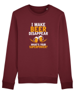 I make beer disapear Bluză mânecă lungă Unisex Rise