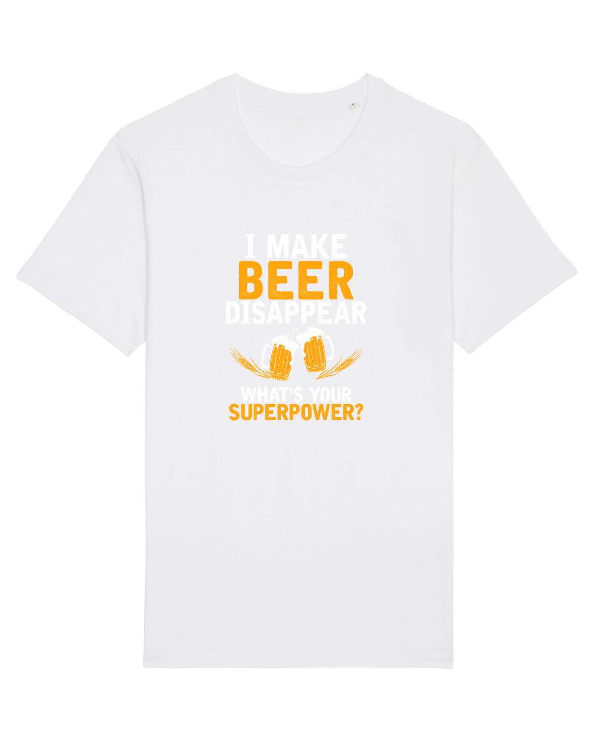 Tricou mânecă scurtă Unisex Rocker White