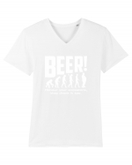 BEER Tricou mânecă scurtă guler V Bărbat Presenter