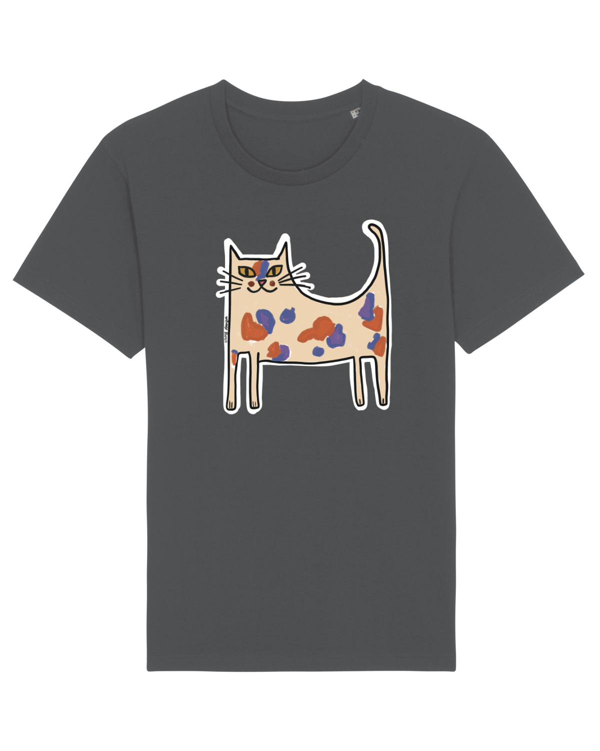 Tricou mânecă scurtă Unisex Rocker Anthracite