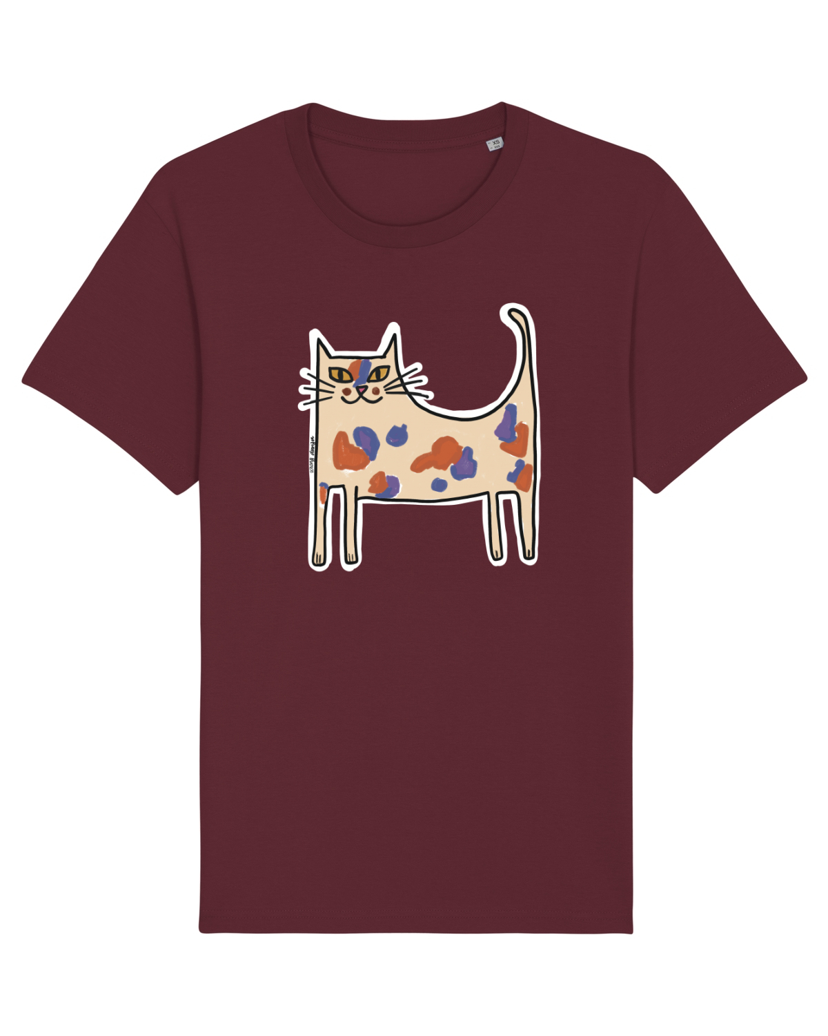 Tricou mânecă scurtă Unisex Rocker Burgundy