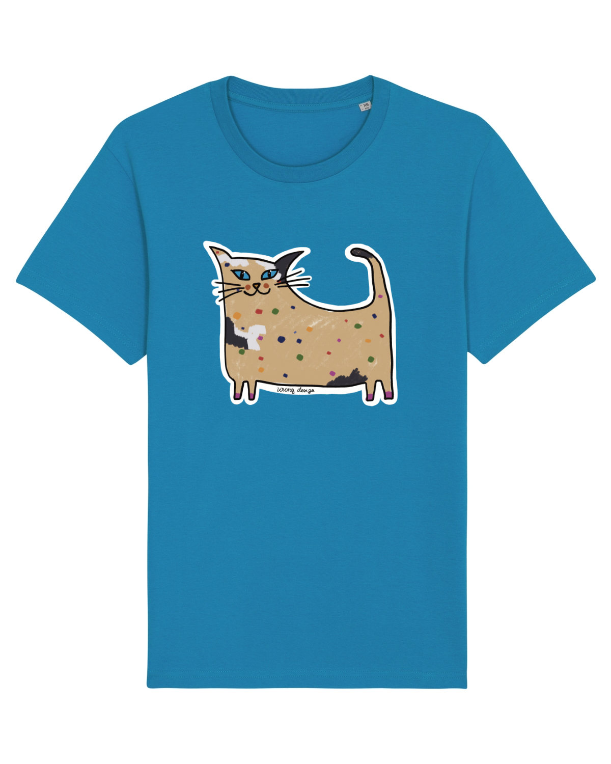 Tricou mânecă scurtă Unisex Rocker Azur