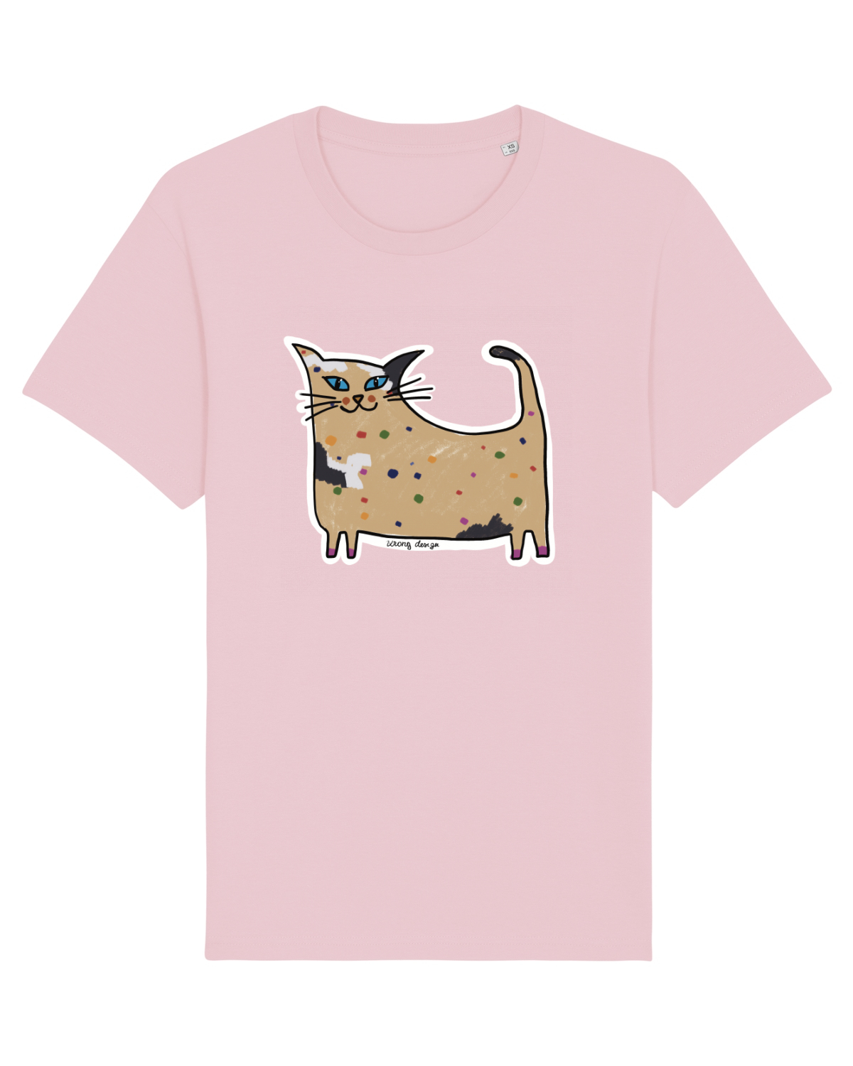 Tricou mânecă scurtă Unisex Rocker Cotton Pink